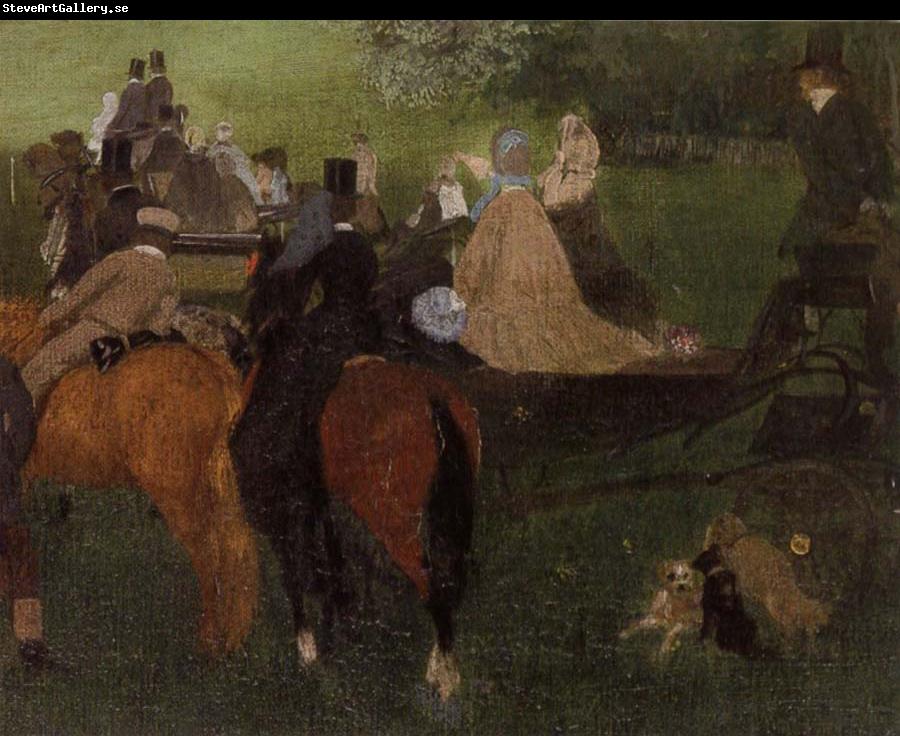 Edgar Degas On the Racecourse